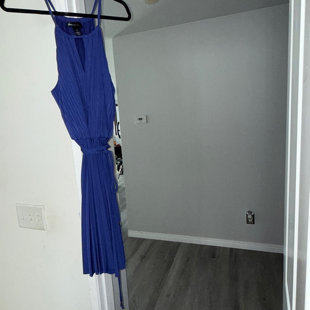 Lane Bryant Royal Blue Pleated Dress